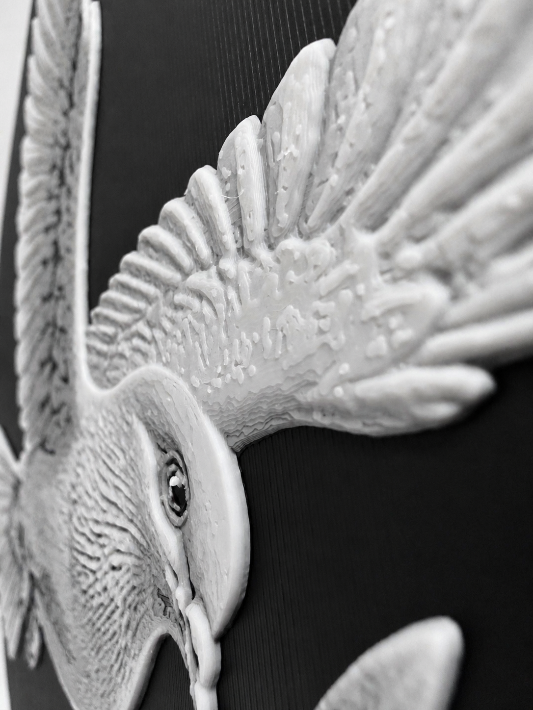 The Olive Branch — layered relief dove artwork